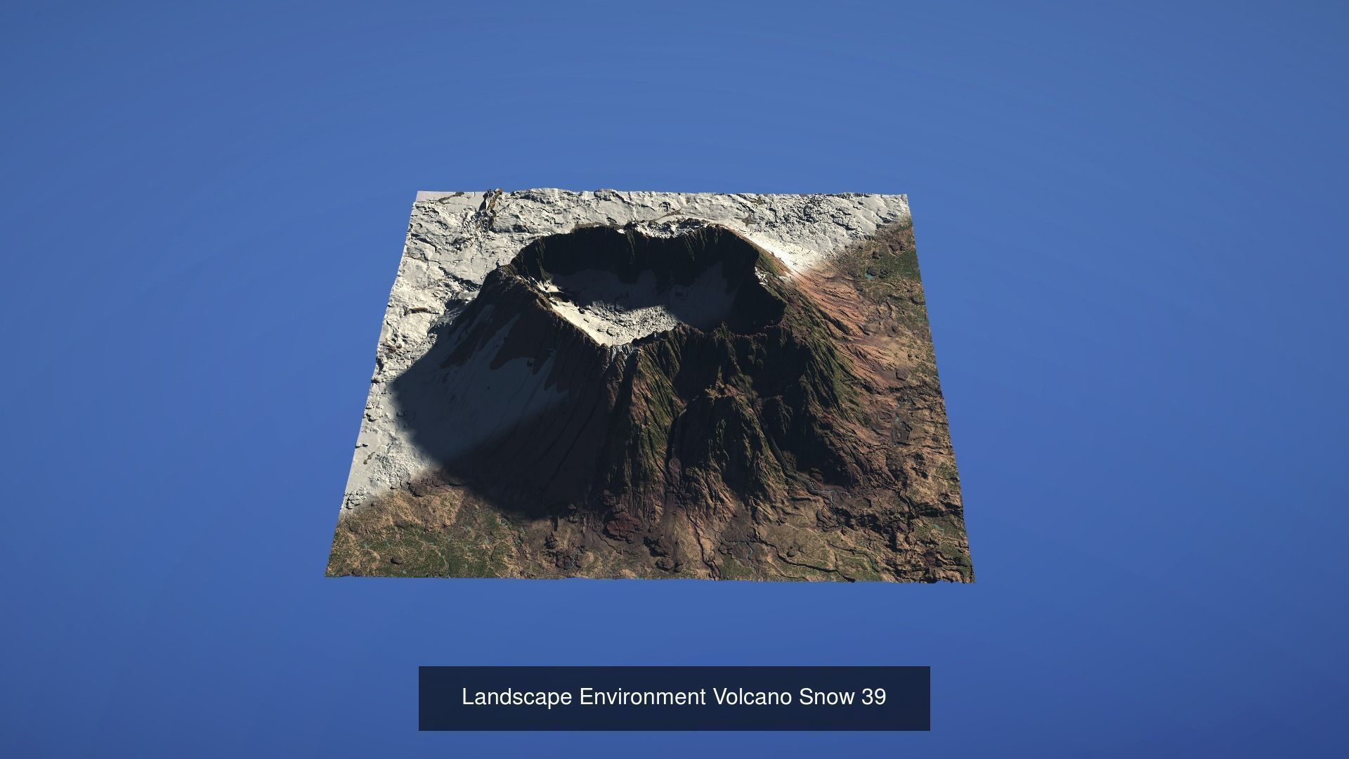 10 Landscape Environment Volcano Snow Pack 04 3D Model Collection_9