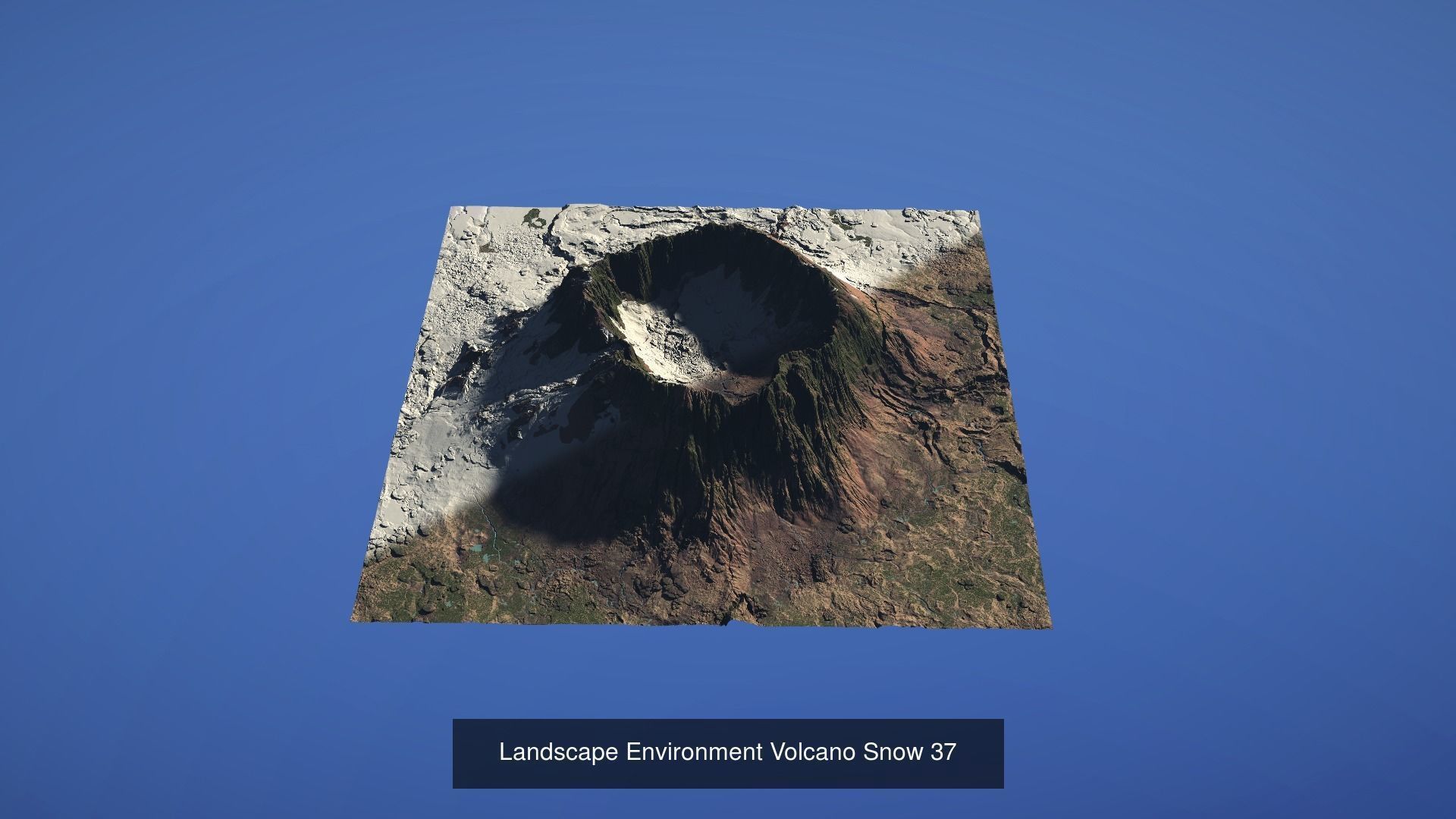 10 Landscape Environment Volcano Snow Pack 04 3D Model Collection_7