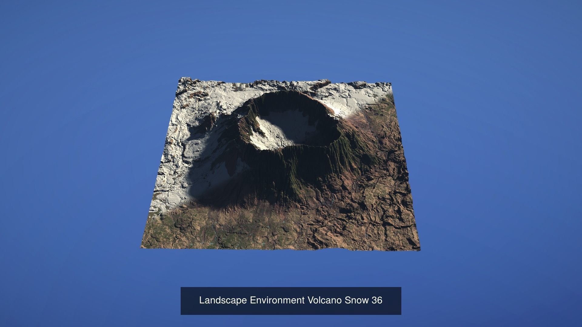10 Landscape Environment Volcano Snow Pack 04 3D Model Collection_6