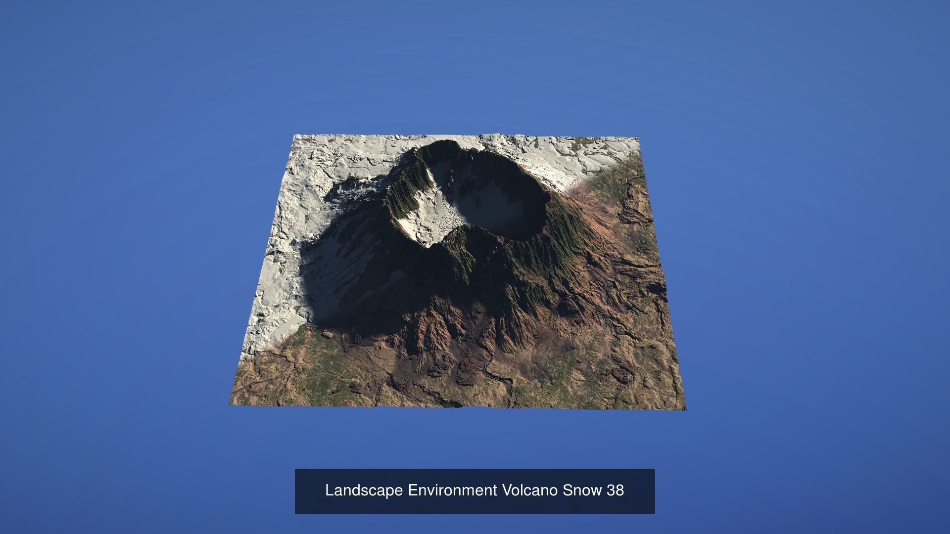 10 Landscape Environment Volcano Snow Pack 04 3D Model Collection_8