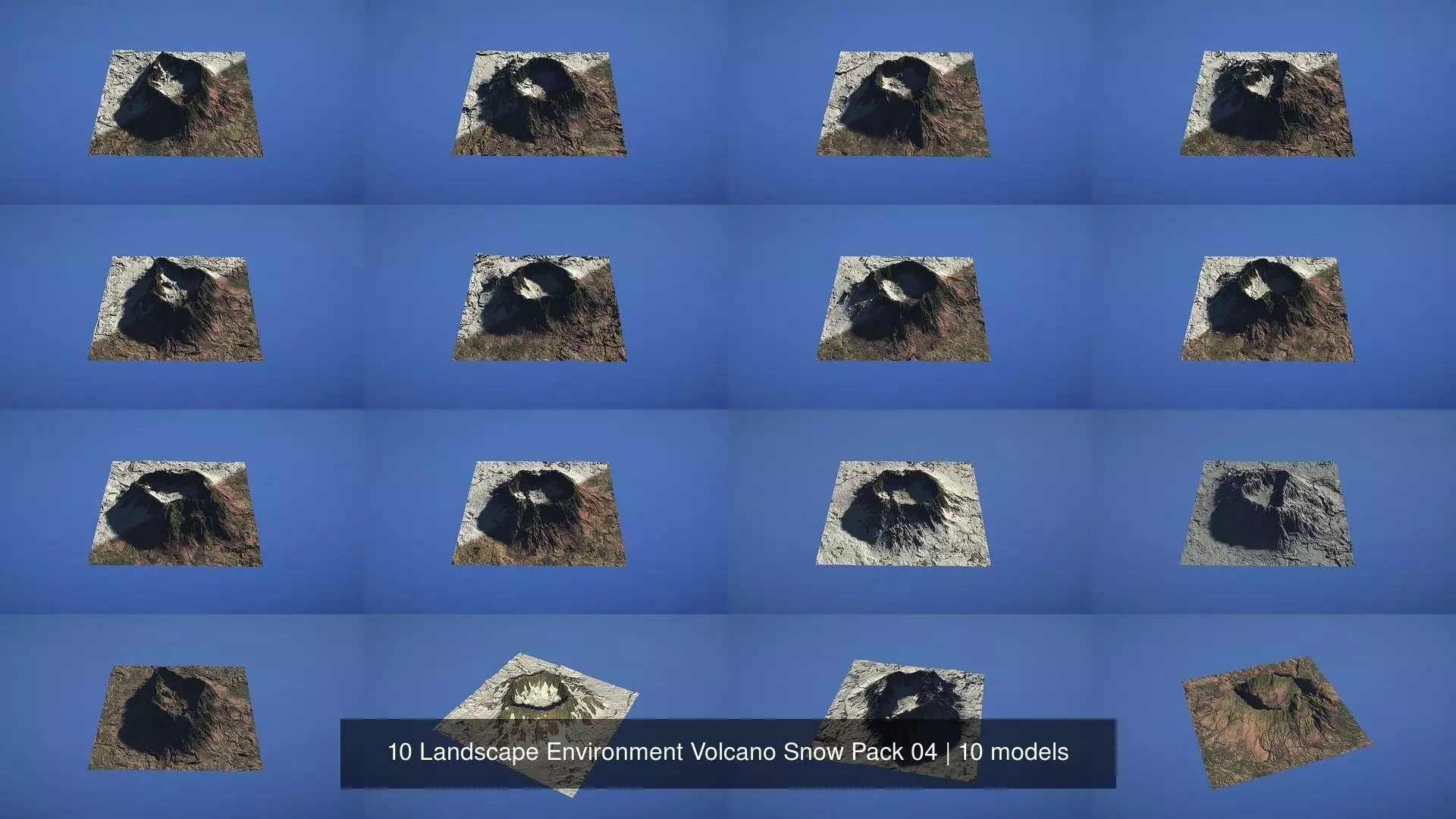 10 Landscape Environment Volcano Snow Pack 04 3D Model Collection_0