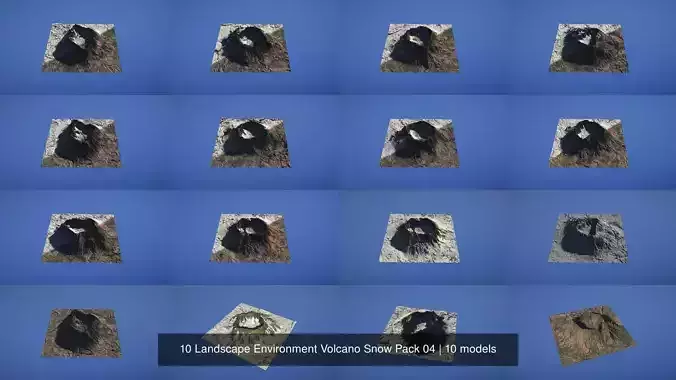 10 Landscape Environment Volcano Snow Pack 04