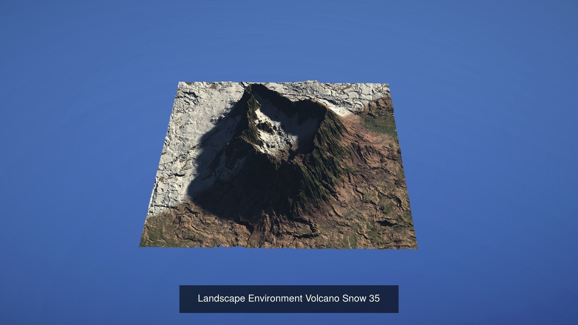 10 Landscape Environment Volcano Snow Pack 04 3D Model Collection_5