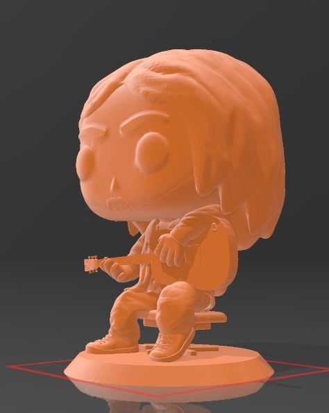 Funko Kurt Cobain Unplugged 3D print model_1