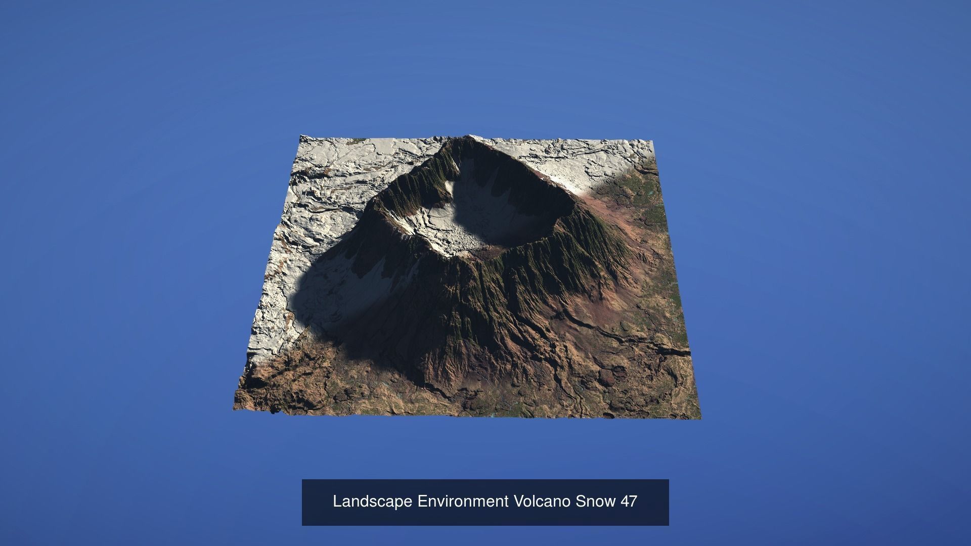 10 Landscape Environment Volcano Snow Pack 05 3D Model Collection_7