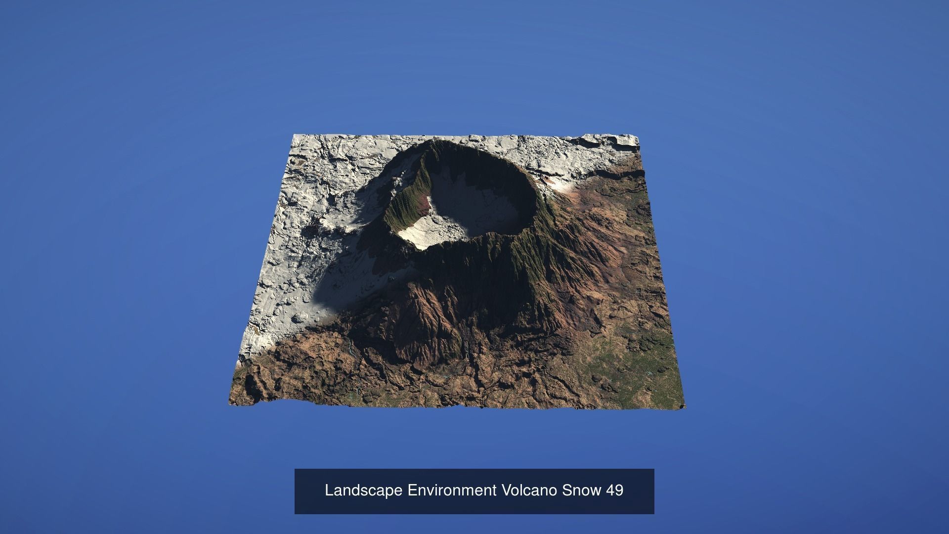 10 Landscape Environment Volcano Snow Pack 05 3D Model Collection_9