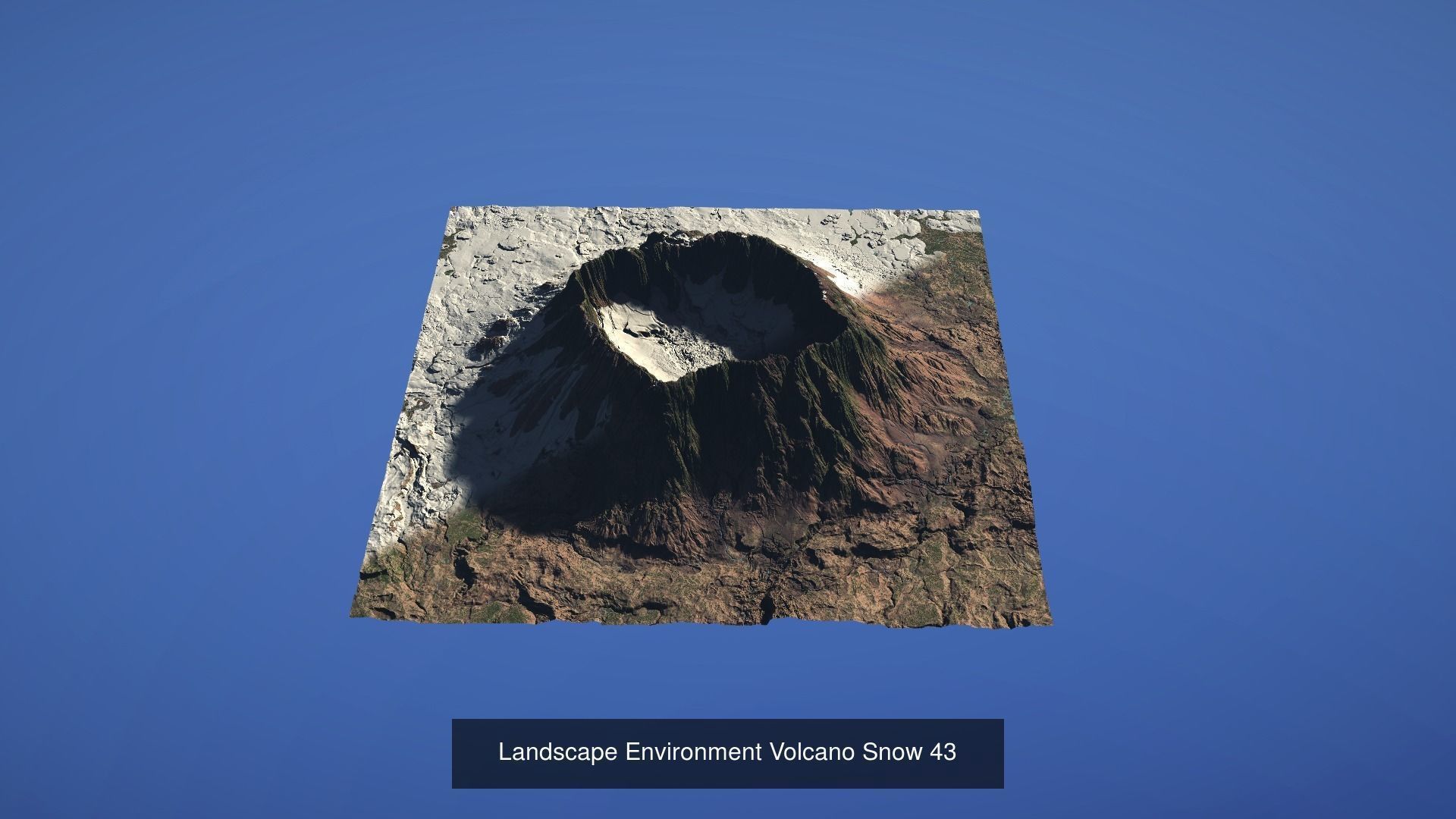 10 Landscape Environment Volcano Snow Pack 05 3D Model Collection_3