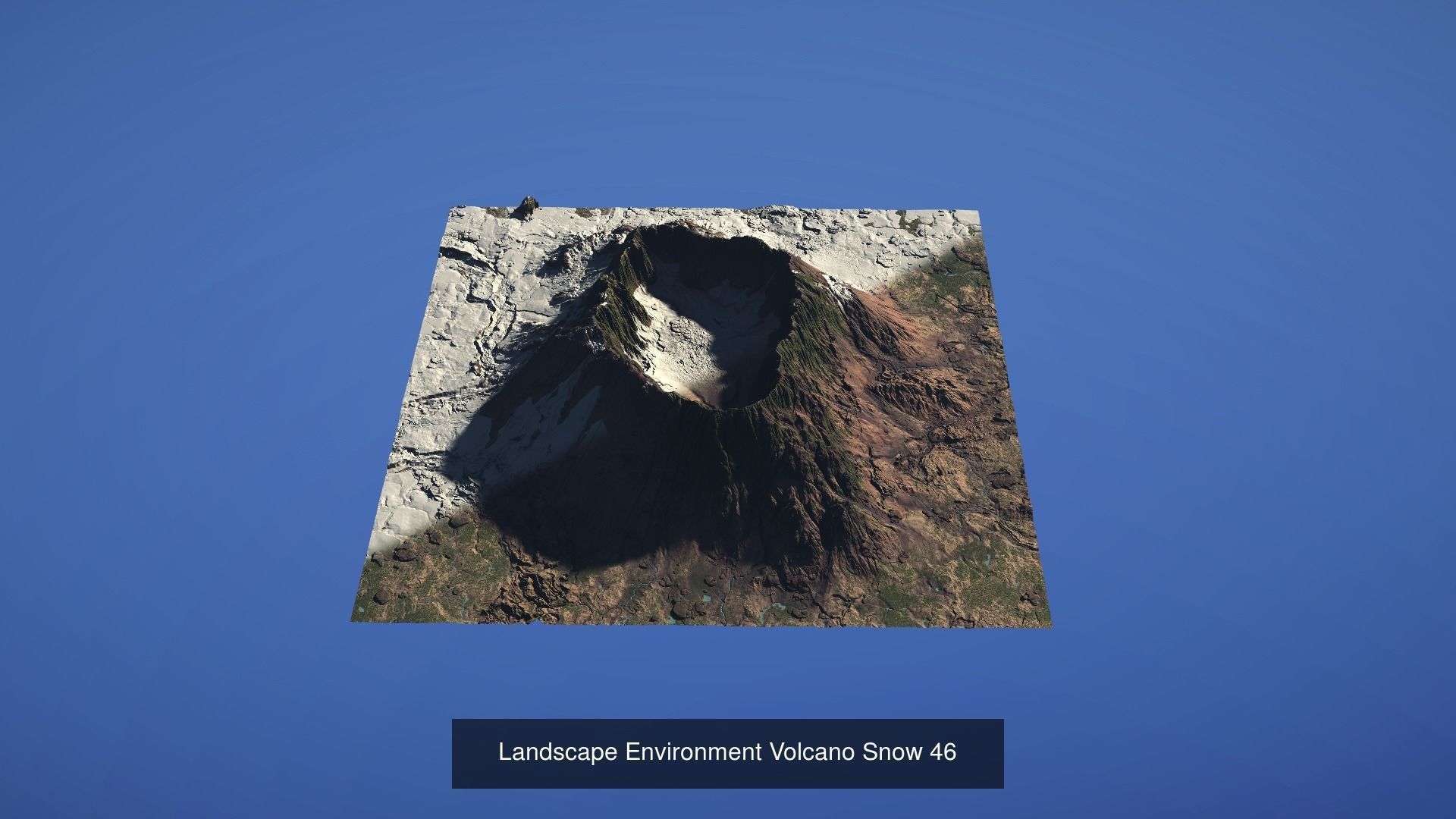 10 Landscape Environment Volcano Snow Pack 05 3D Model Collection_6