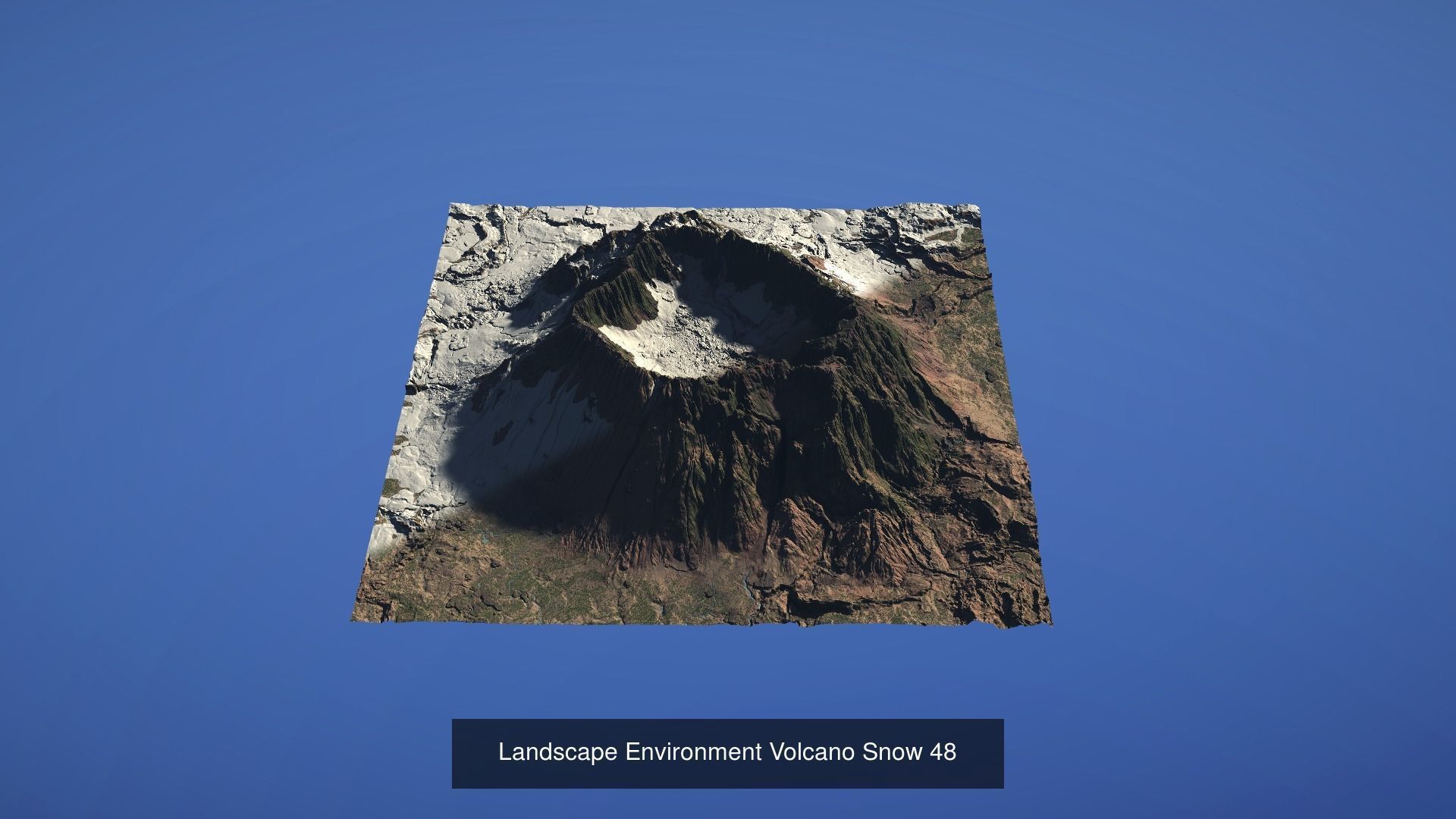 10 Landscape Environment Volcano Snow Pack 05 3D Model Collection_8