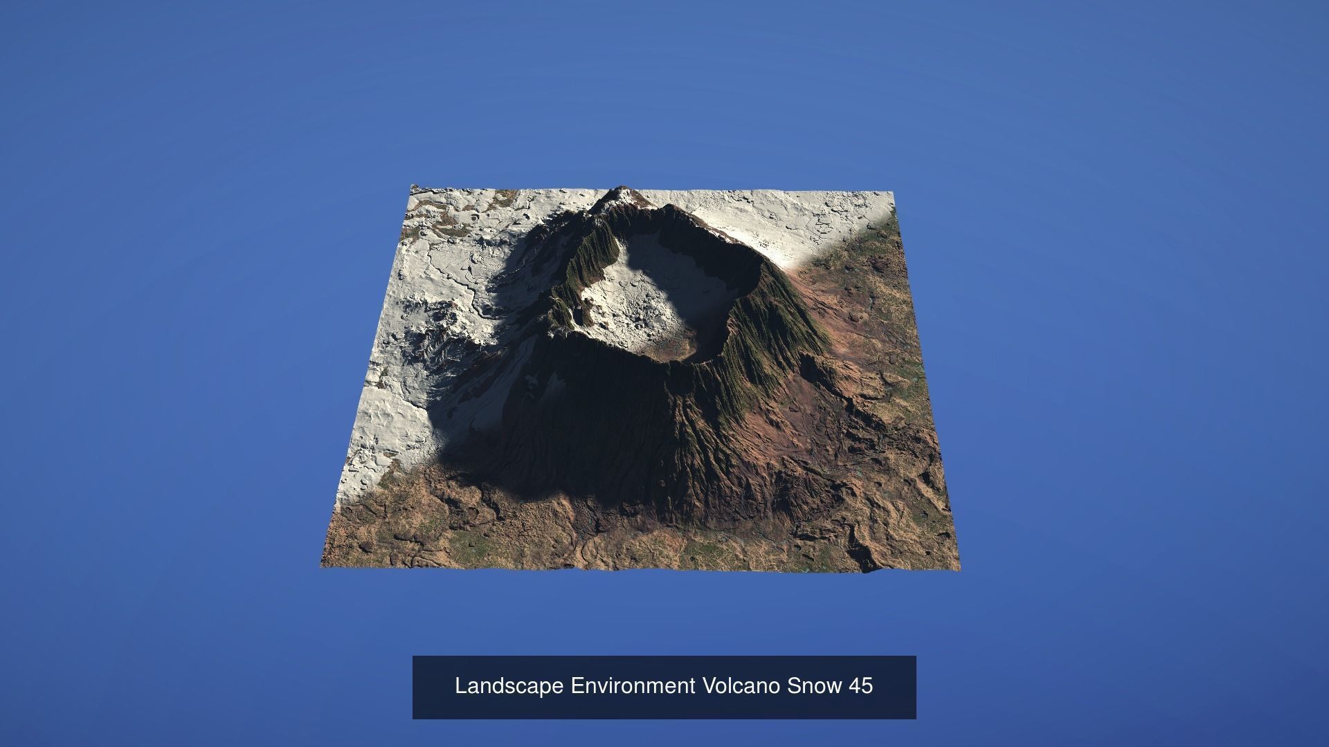 10 Landscape Environment Volcano Snow Pack 05 3D Model Collection_5