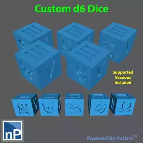 d6 Dice Variants - pack 1