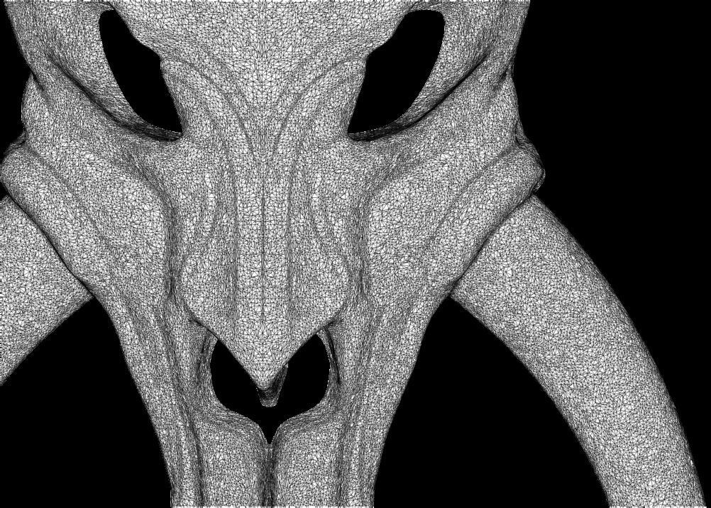 Mythosaur Skull Pendant 3D print model_20