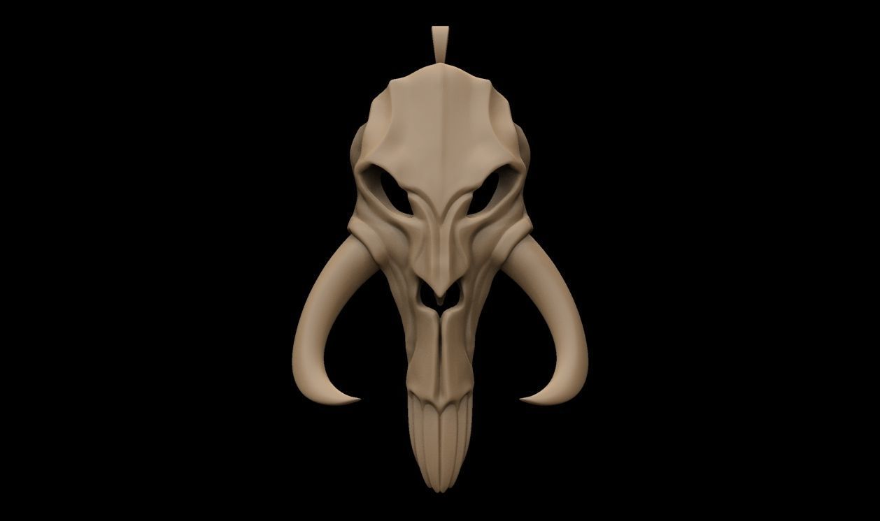 Mythosaur Skull Pendant 3D print model_12