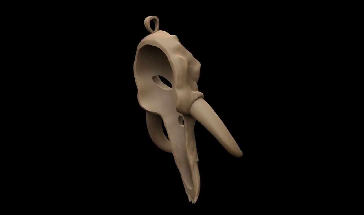 Mythosaur Skull Pendant 3D print model_15