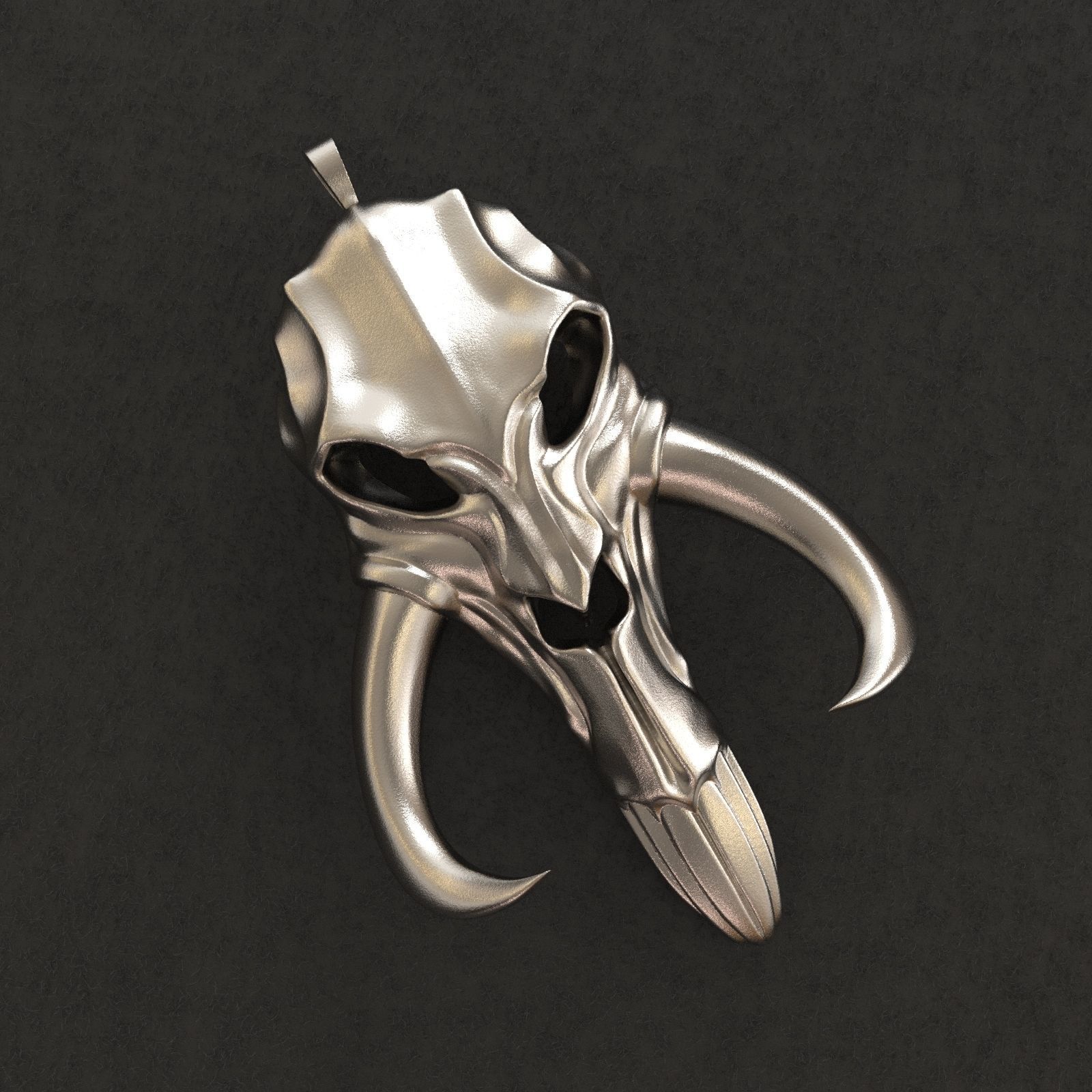 Mythosaur Skull Pendant 3D print model_2