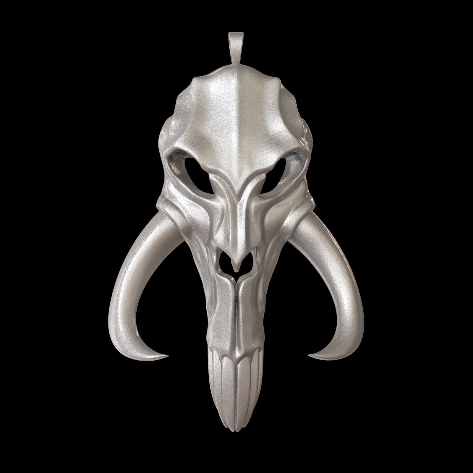 Mythosaur Skull Pendant 3D print model_19