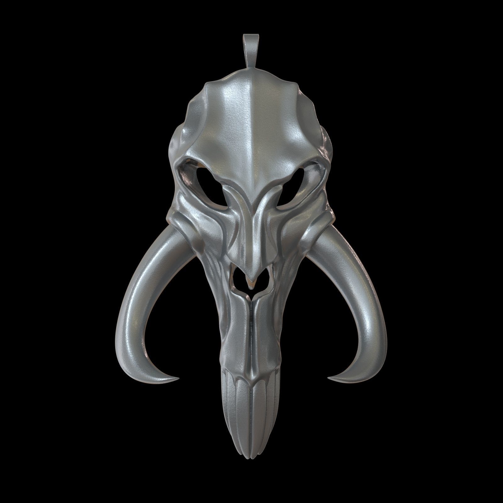 Mythosaur Skull Pendant 3D print model_17