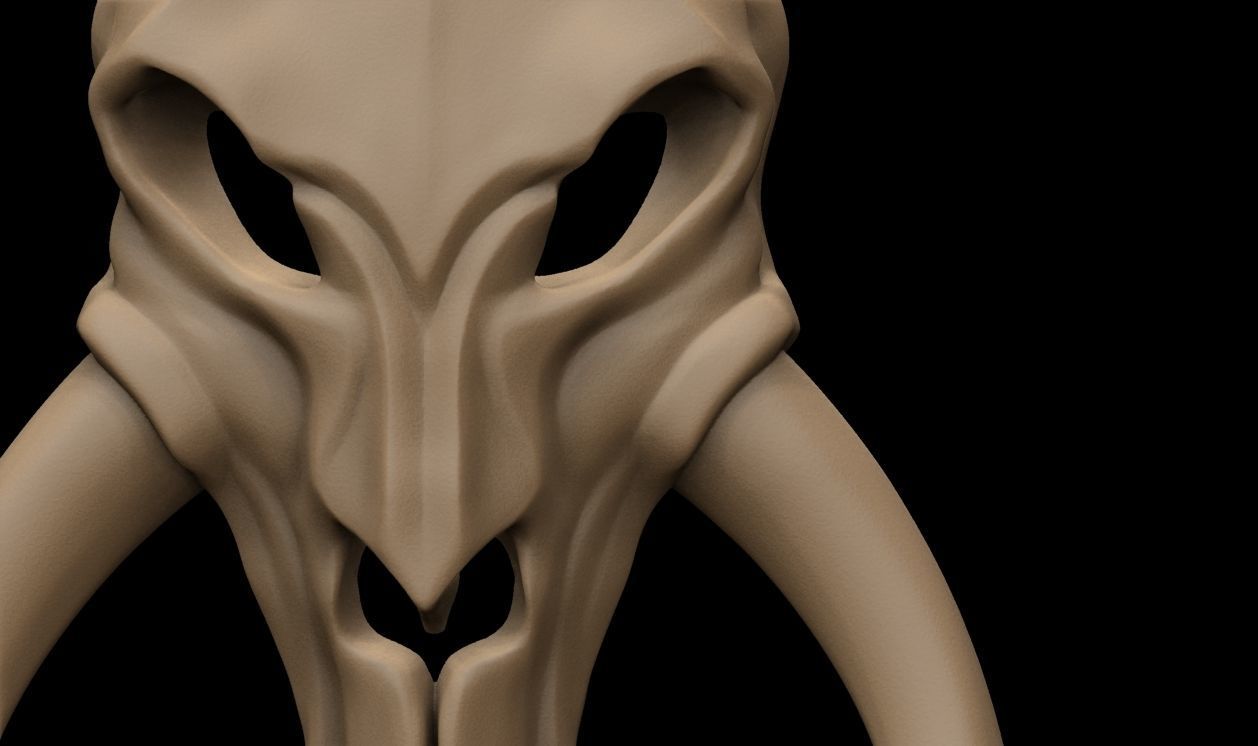 Mythosaur Skull Pendant 3D print model_14