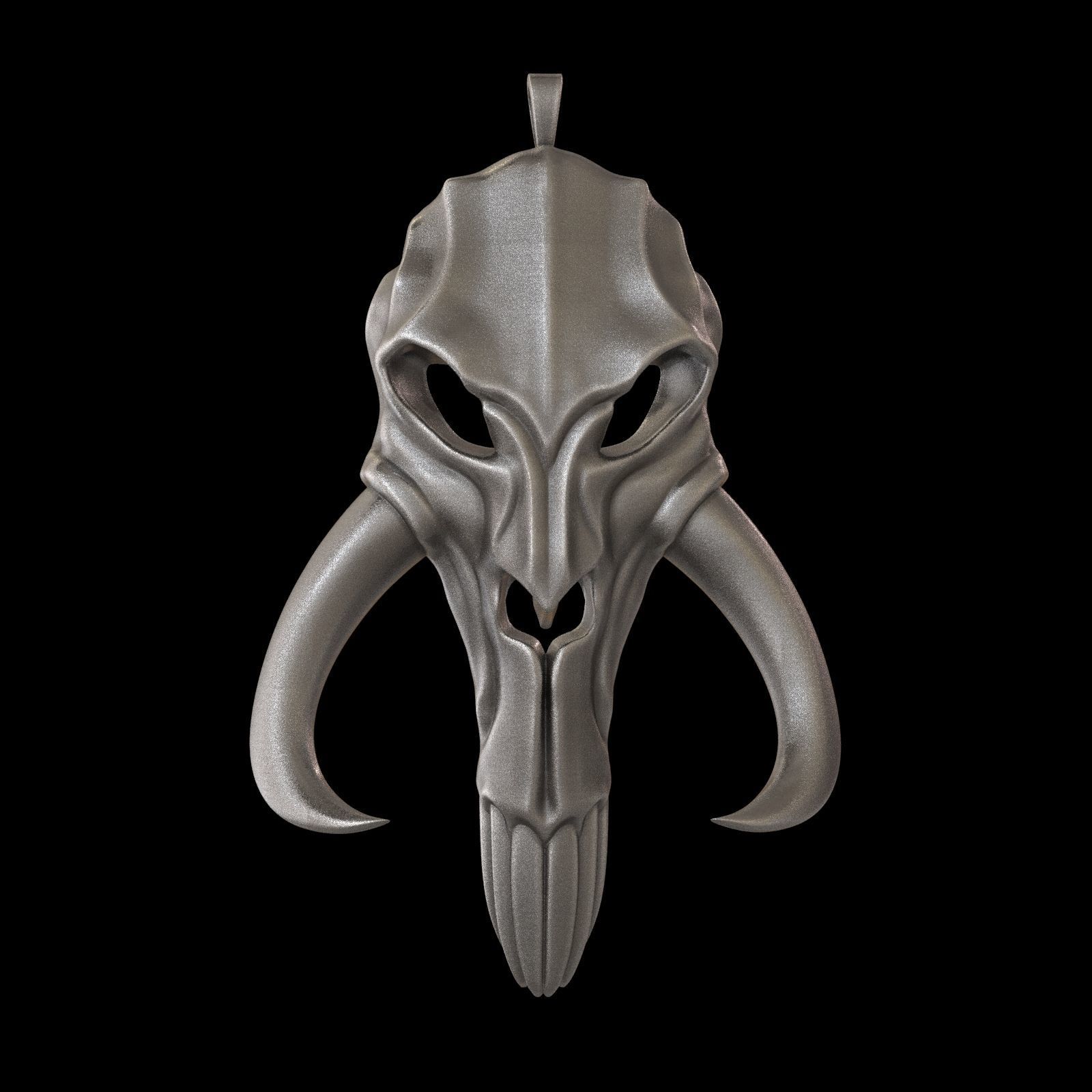 Mythosaur Skull Pendant 3D print model_18