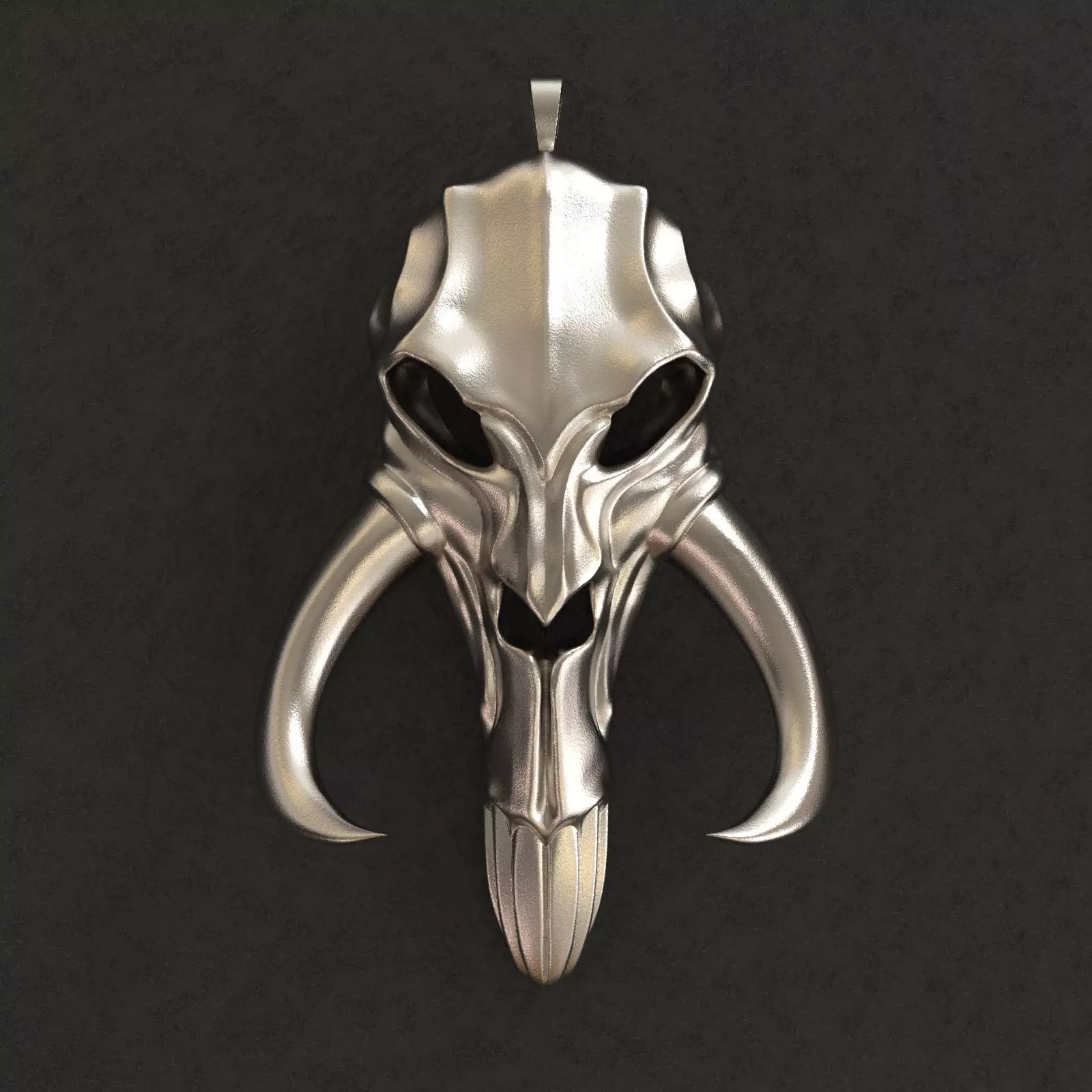 Mythosaur Skull Pendant 3D print model_0