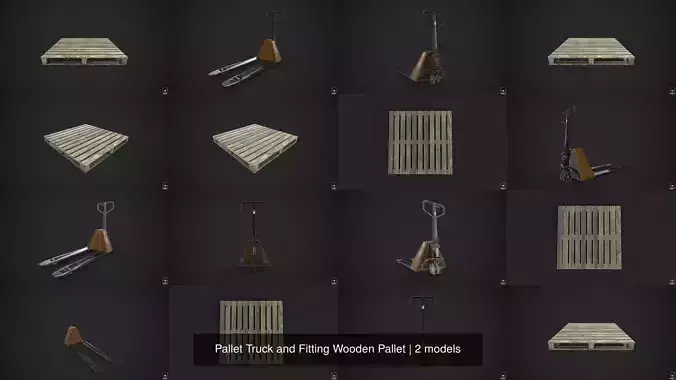 Pallet Truck and Fitting Wooden Pallet