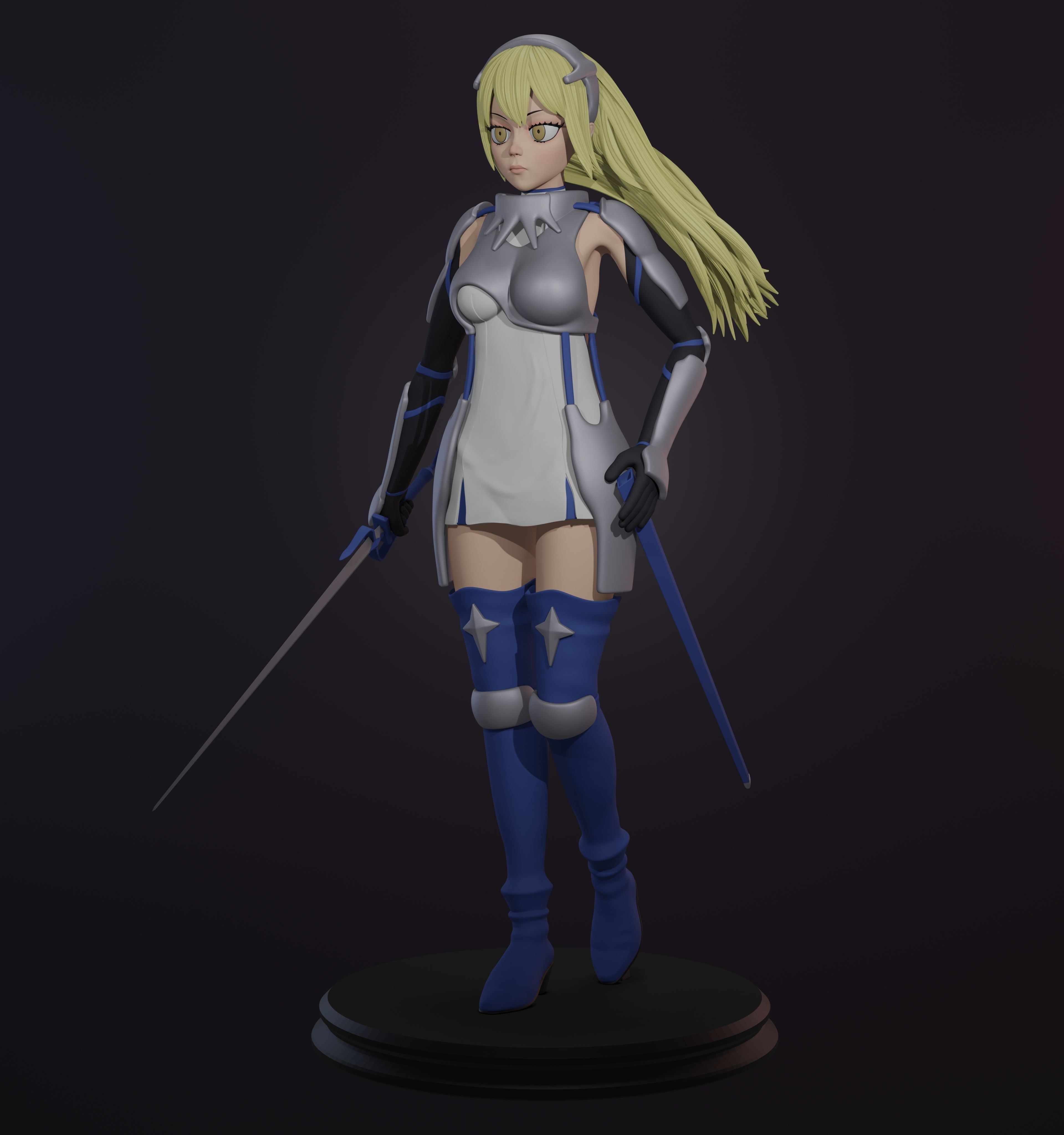 Danmachi Ais Wallenstein 3D print model_3