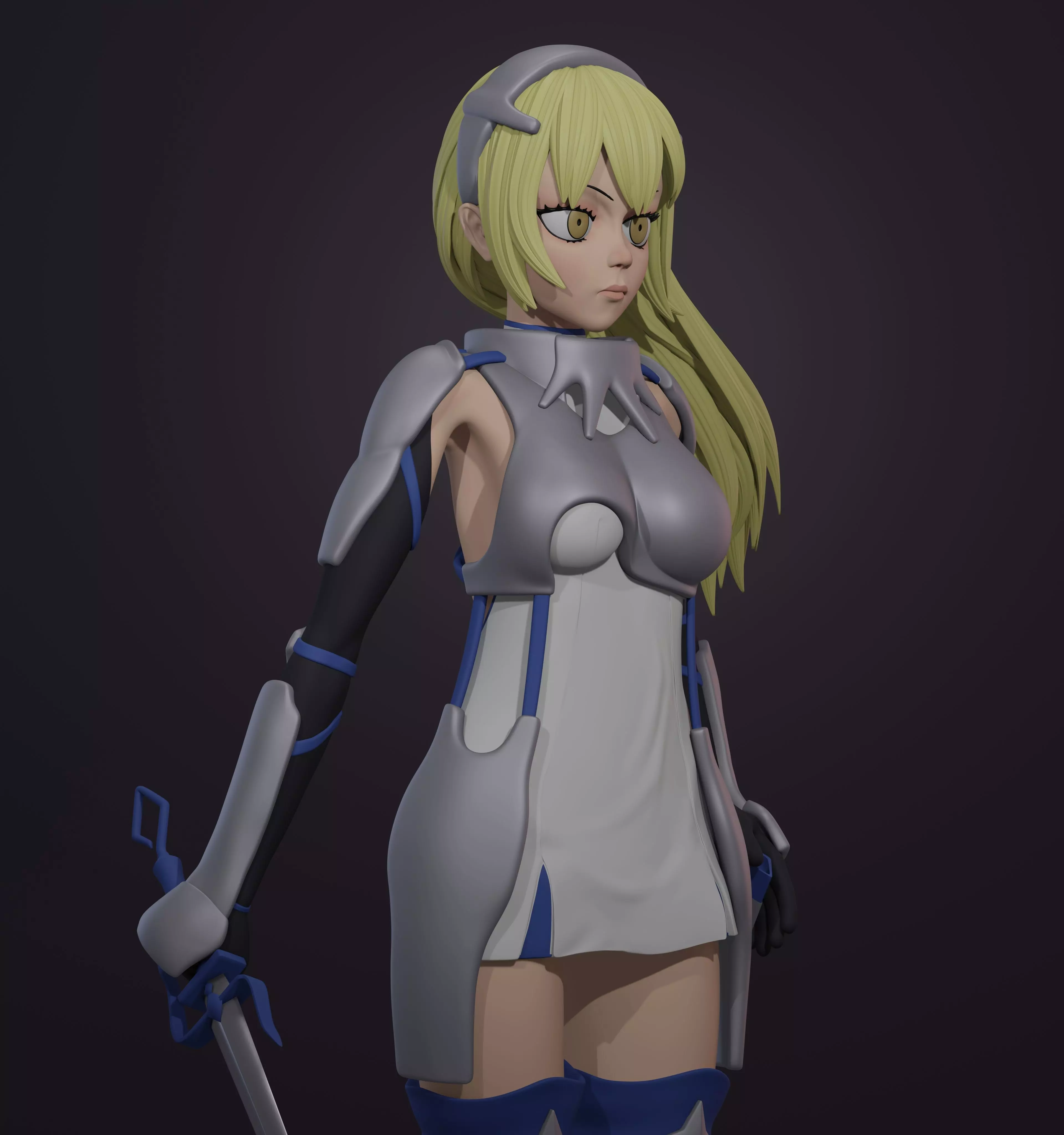 Danmachi Ais Wallenstein 3D print model_0