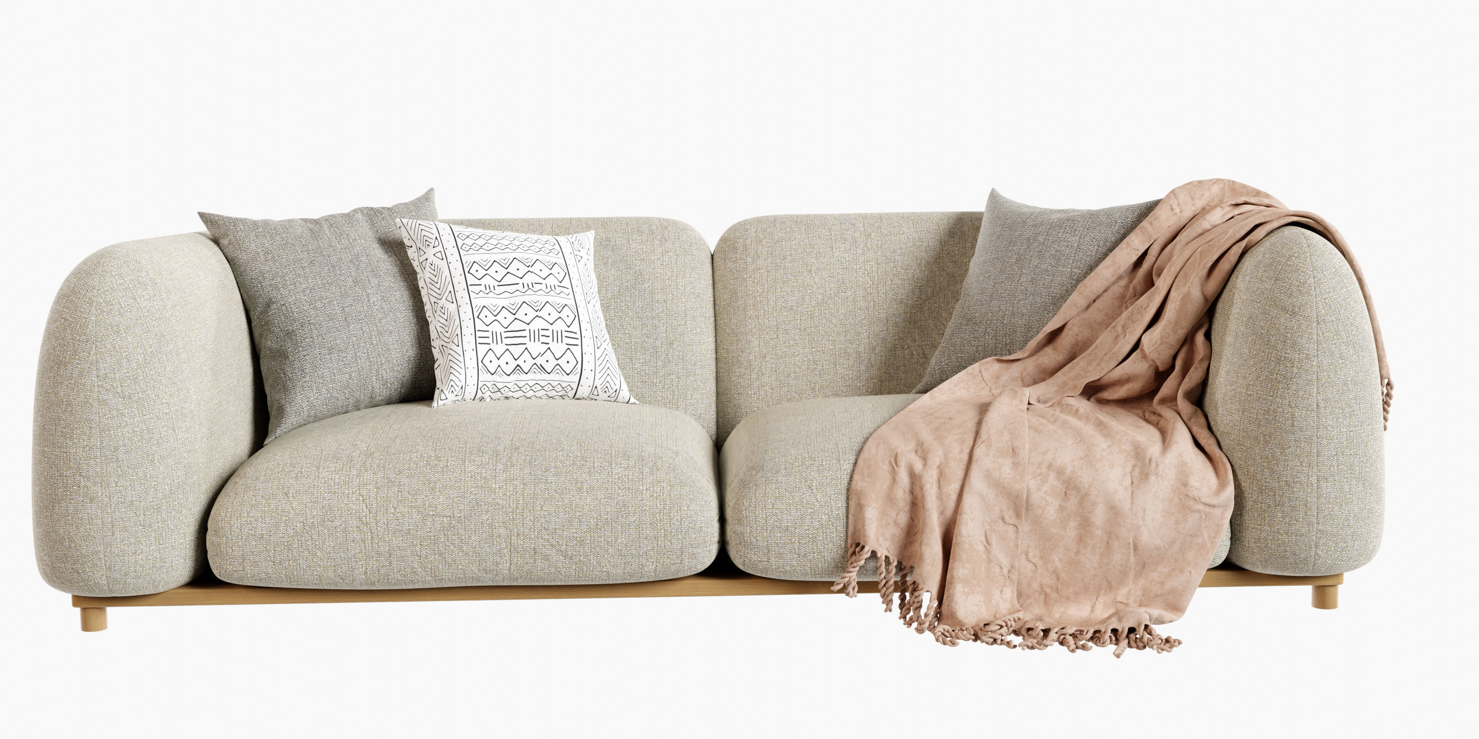 Paola Lenti Mellow Sofa 2 Seater free 3D model CGTrader