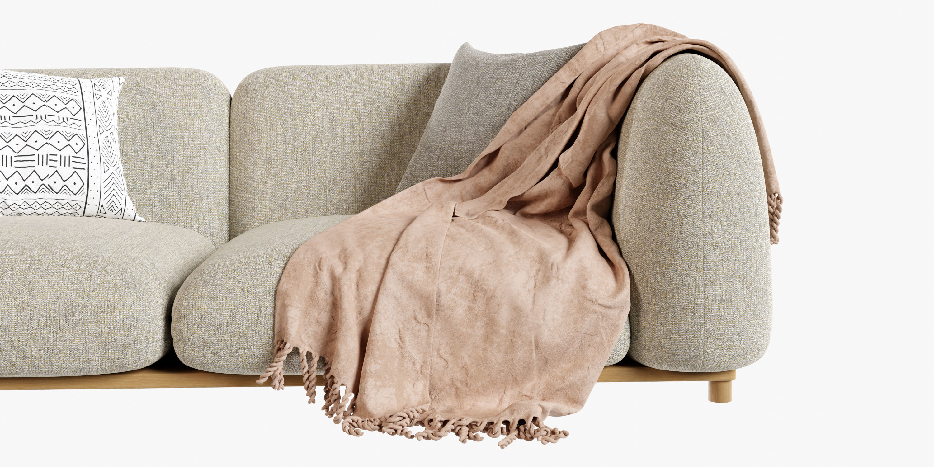 Paola Lenti Mellow Sofa 2 Seater free 3D model CGTrader