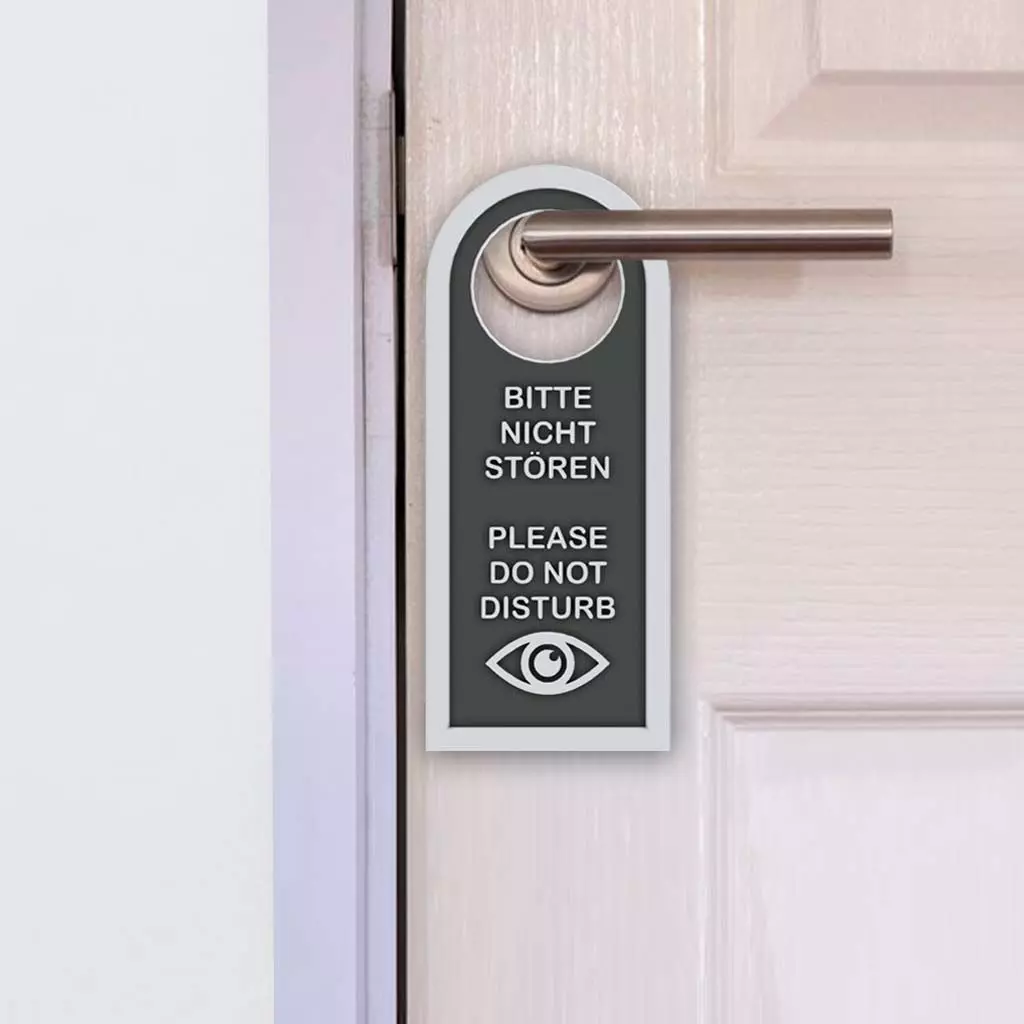 PLEASE DO NOT DISTURB SIGN - SEVERAL LANGUAGES 3D print model