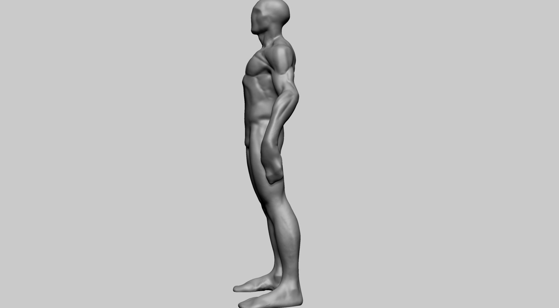 Creature Body Form B 3D model_6