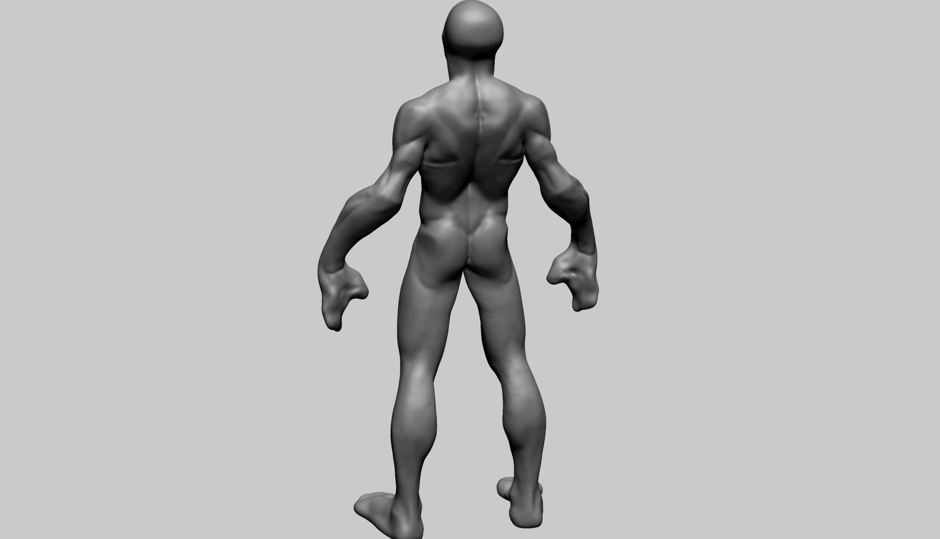 Creature Body Form B 3D model_5