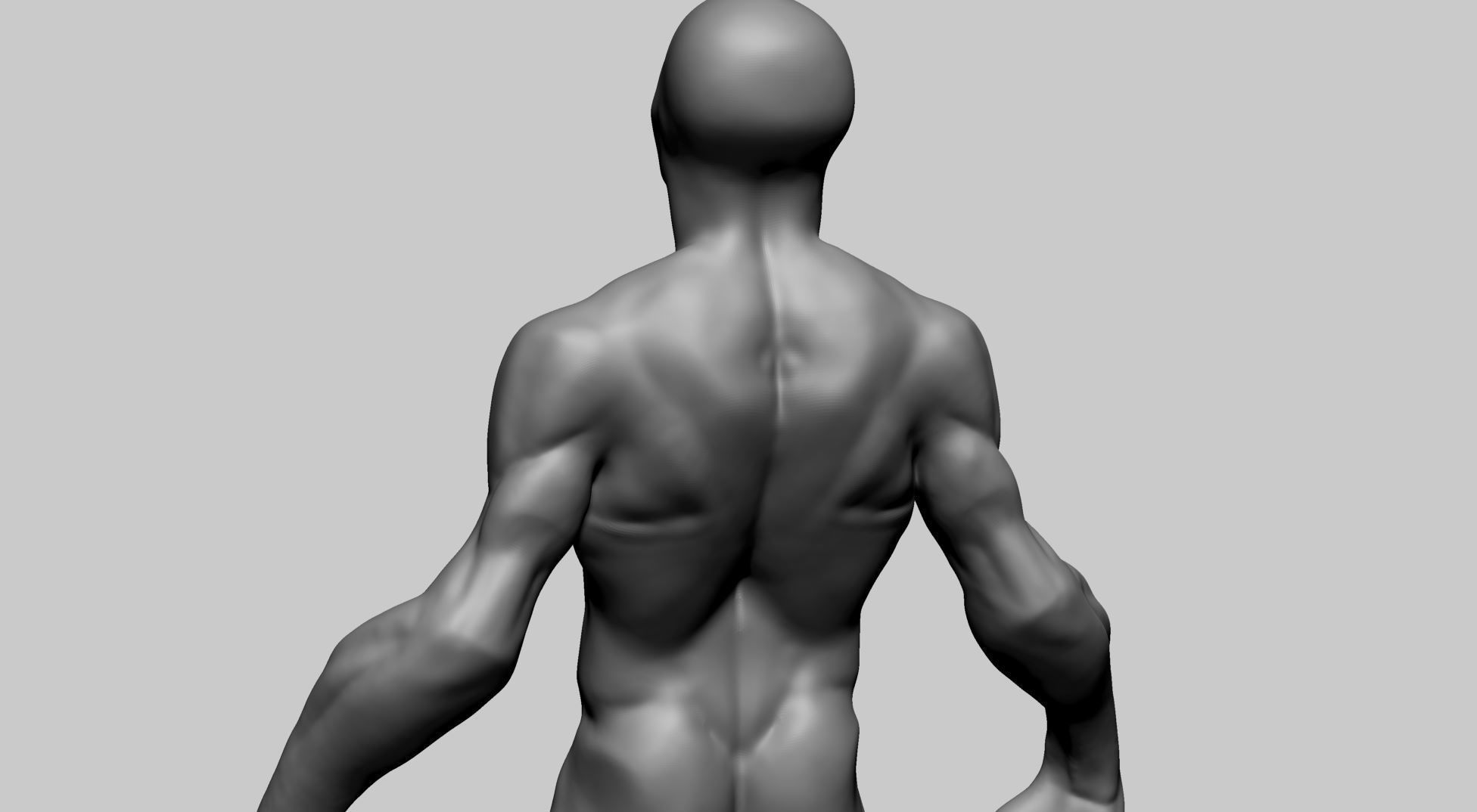 Creature Body Form B 3D model_9