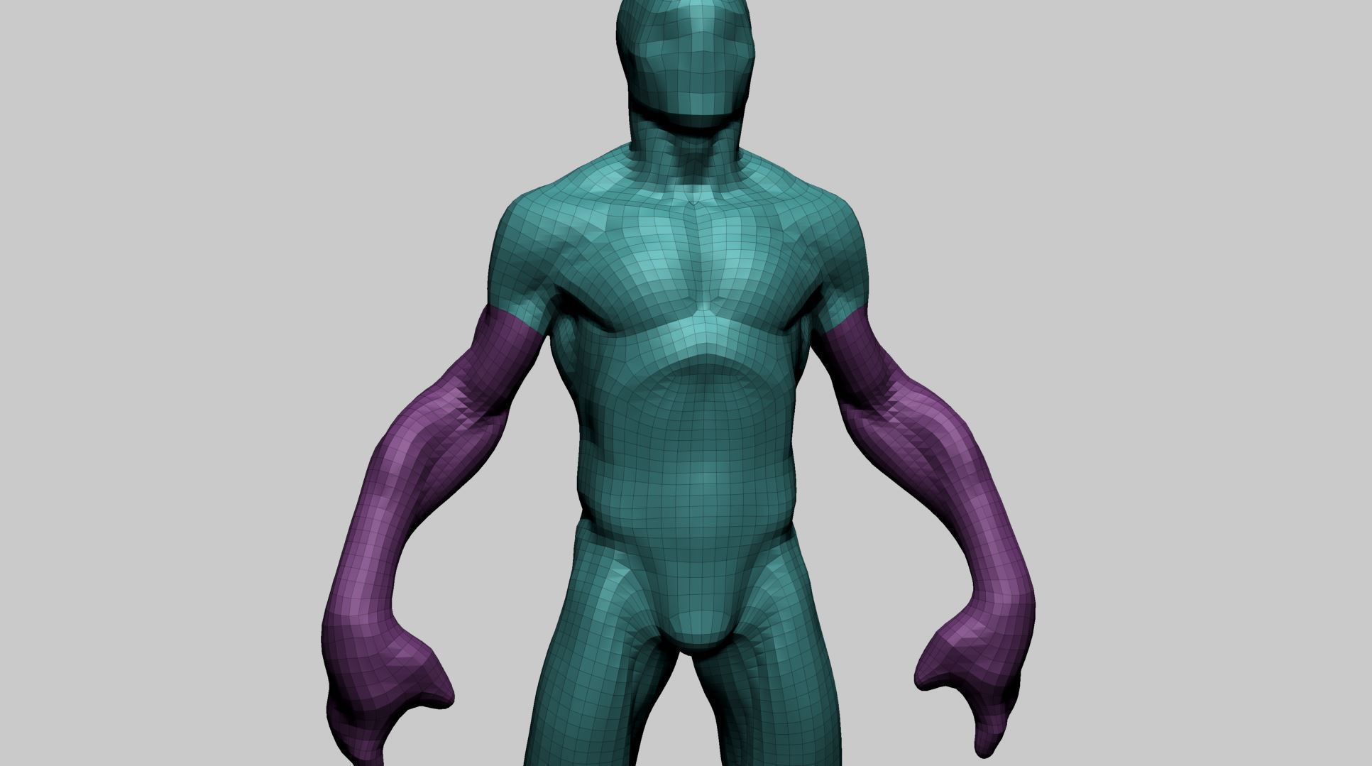 Creature Body Form B 3D model_11