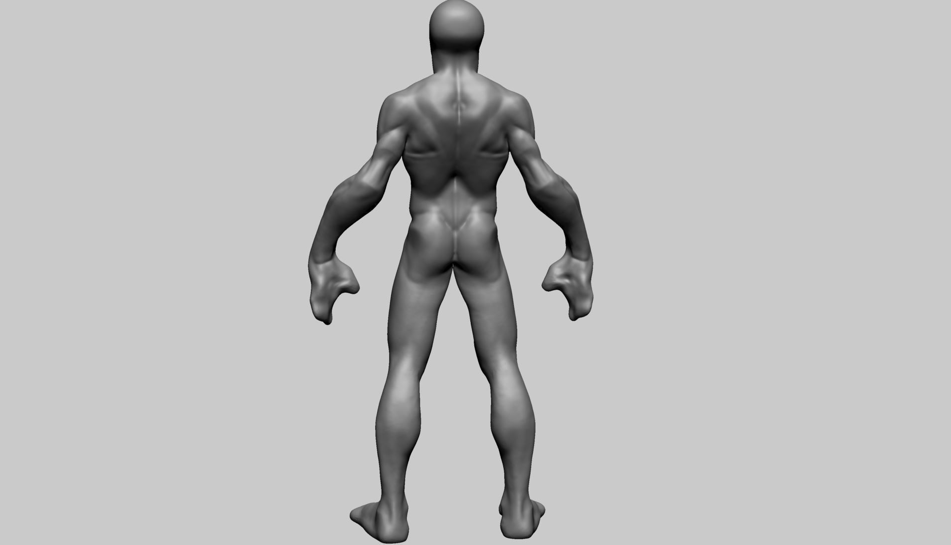 Creature Body Form B 3D model_4