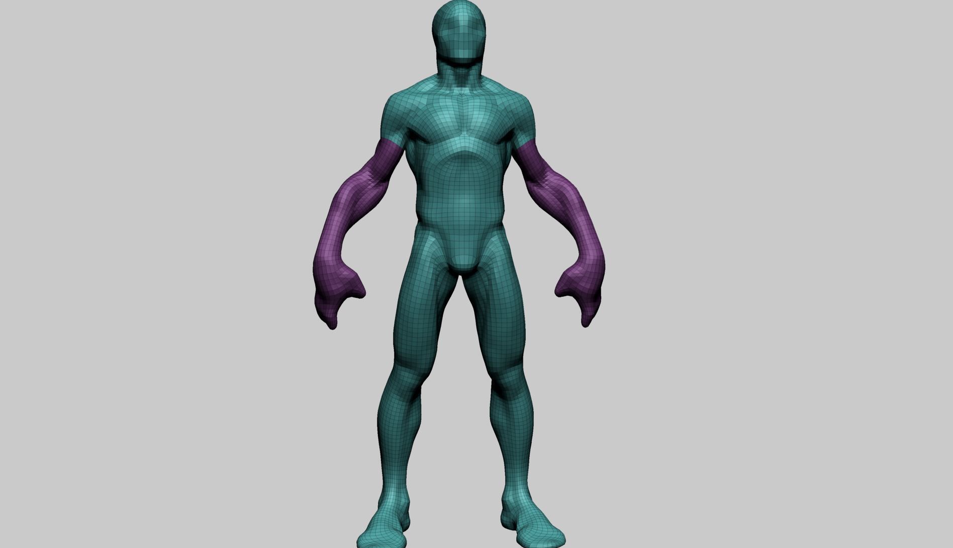 Creature Body Form B 3D model_10