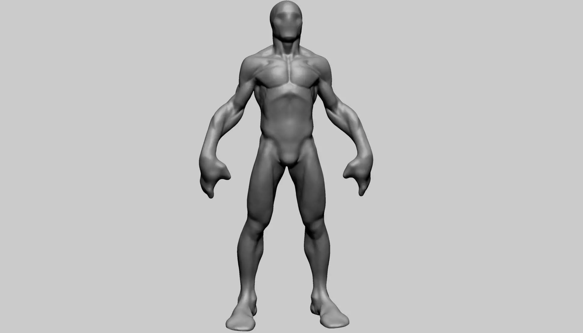Creature Body Form B 3D model_0