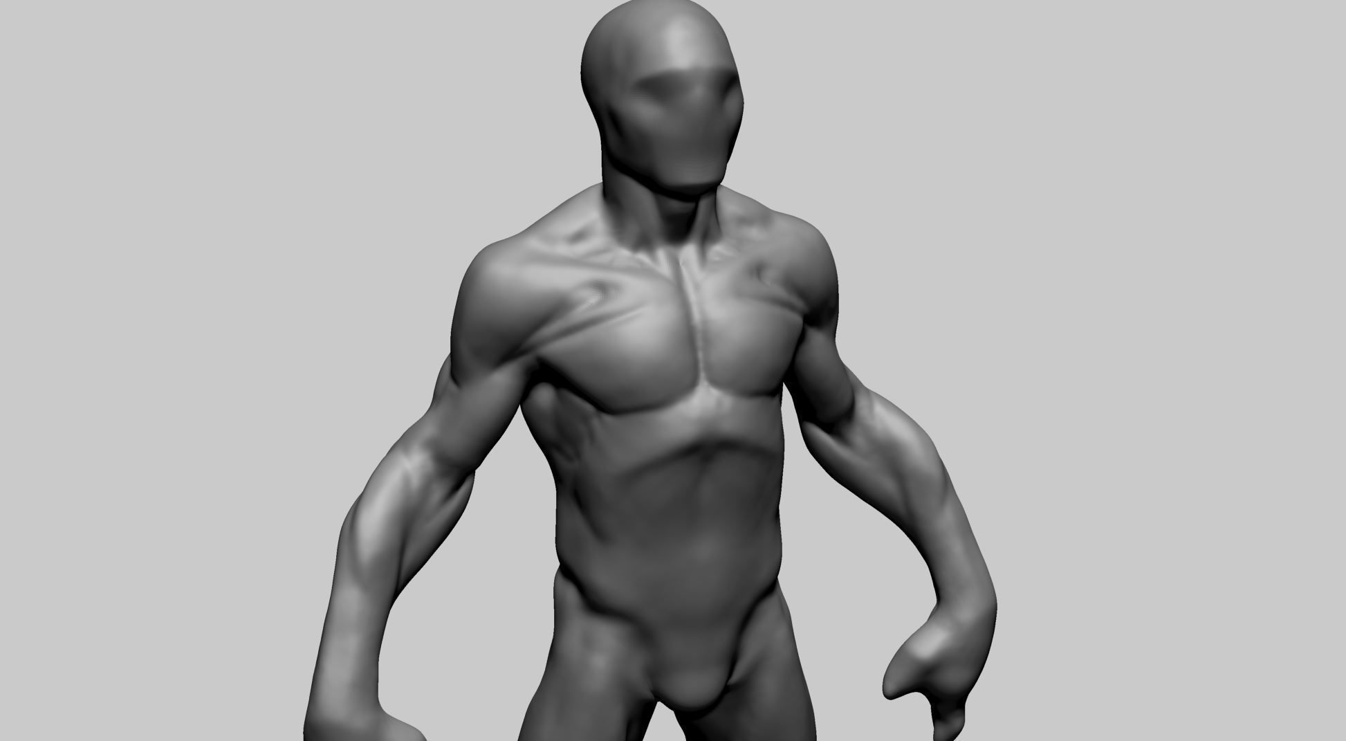 Creature Body Form B 3D model_8