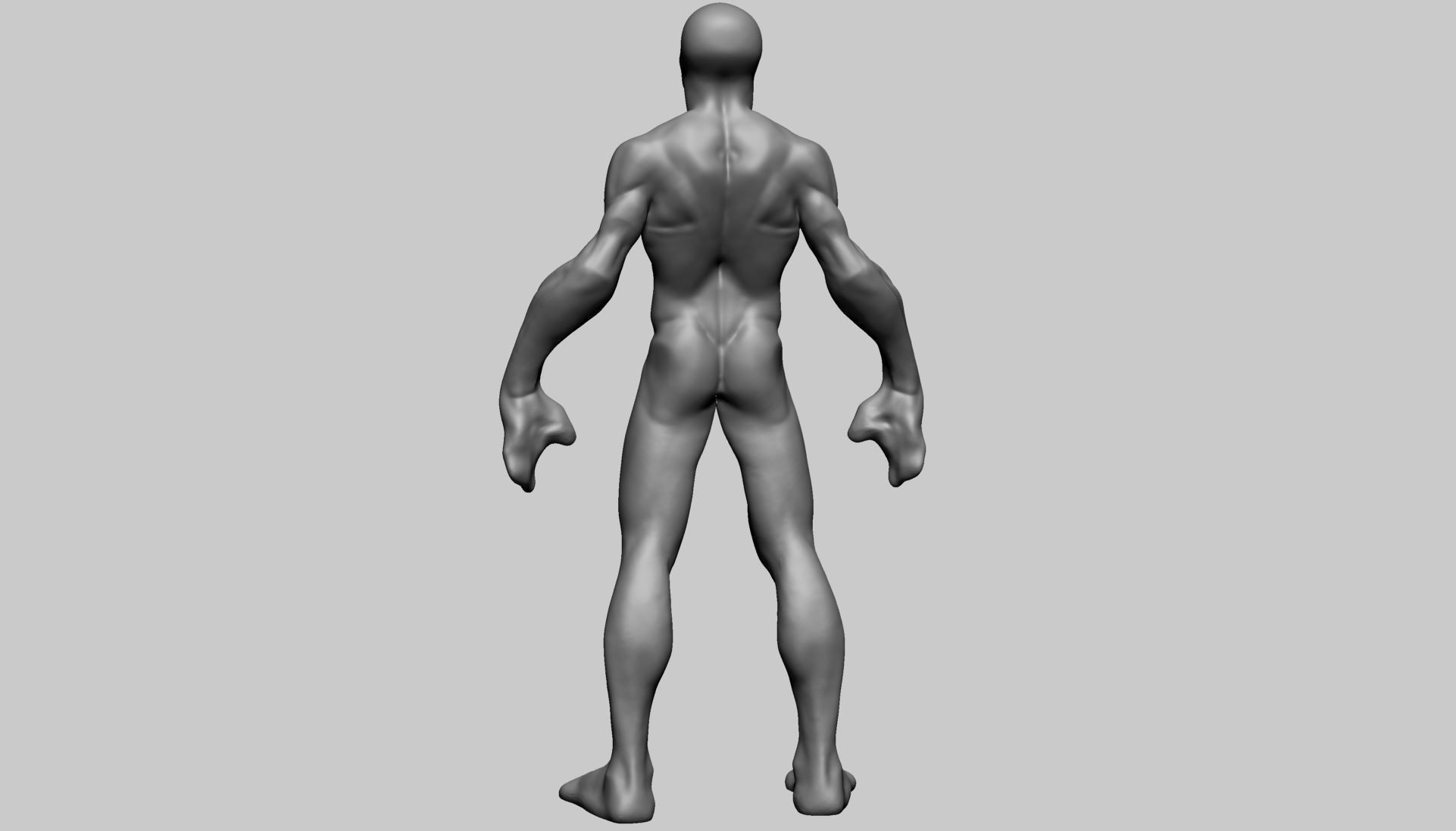Creature Body Form B 3D model_1