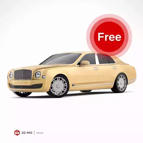 Bentley Mulsanne Free low-poly 3D model