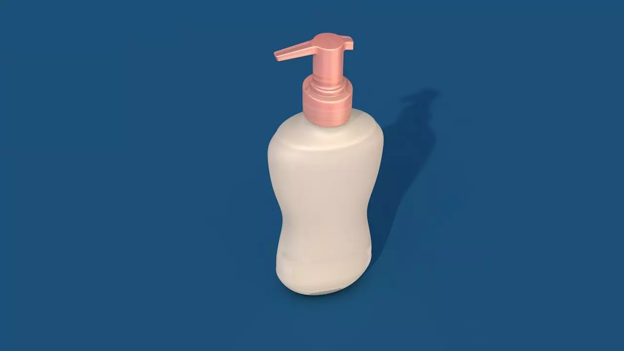 Botella con dispensador - Jabon de mano 3D model