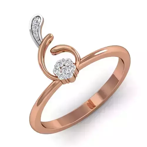 Women Ring Earrings Pendant set 3dm stl 3mf glb render details