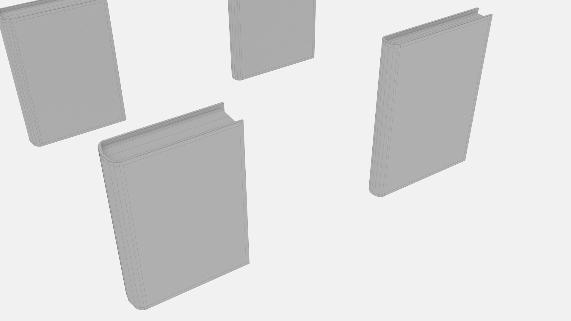 Old Ancient Books 3D model_13