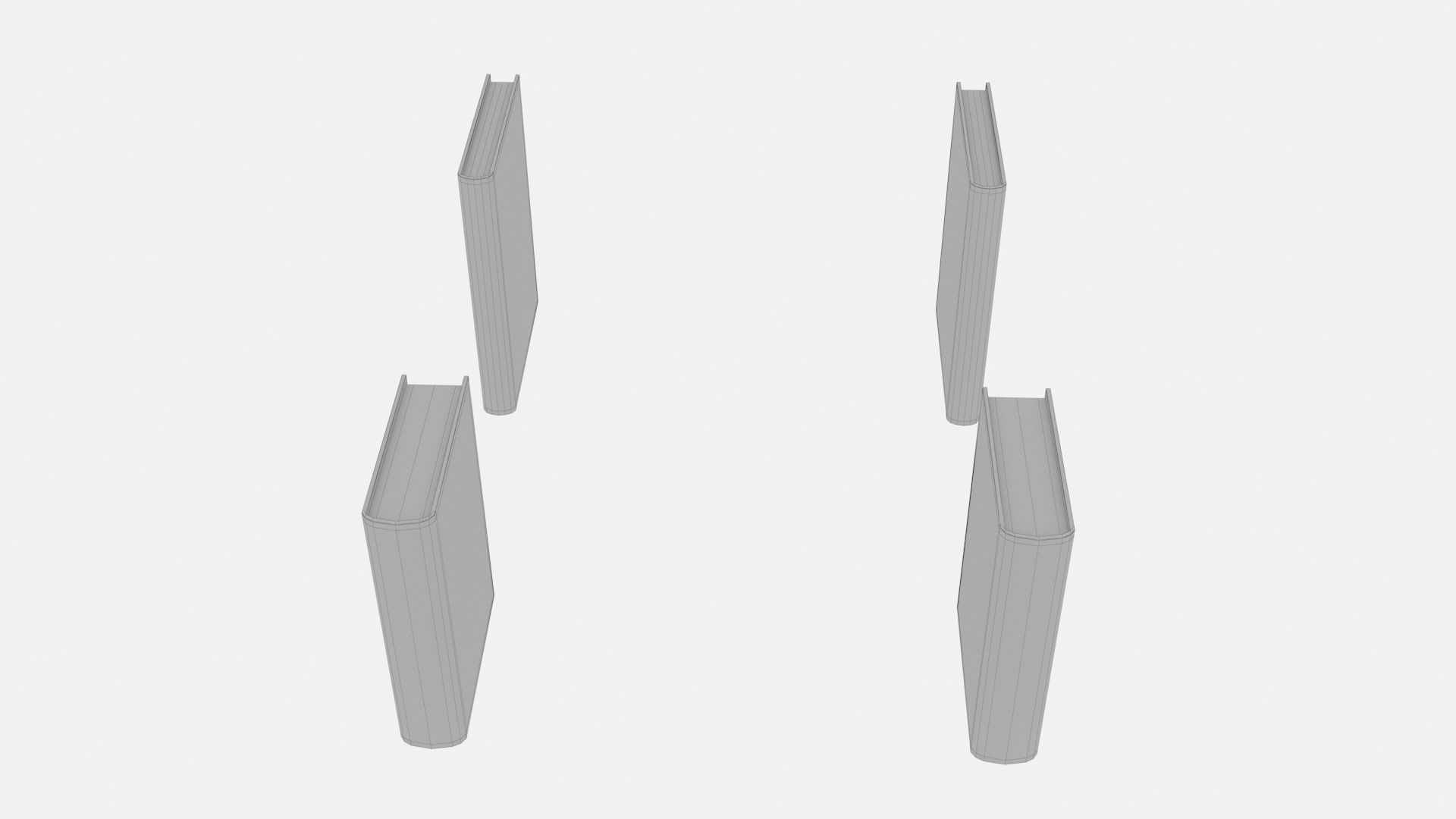 Old Ancient Books 3D model_15