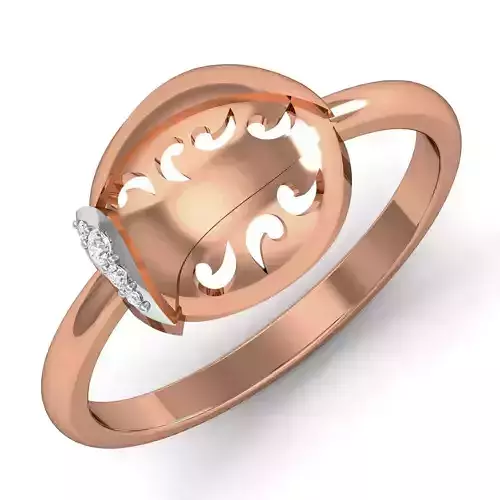 Women Ring Earrings Pendant set 3dm stl 3mf glb render details