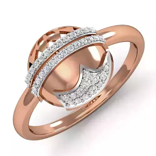 Women Ring Earrings Pendant set 3dm stl 3mf glb render details