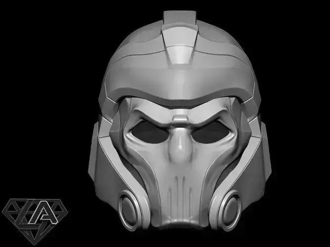 Clayton skull custom helmet