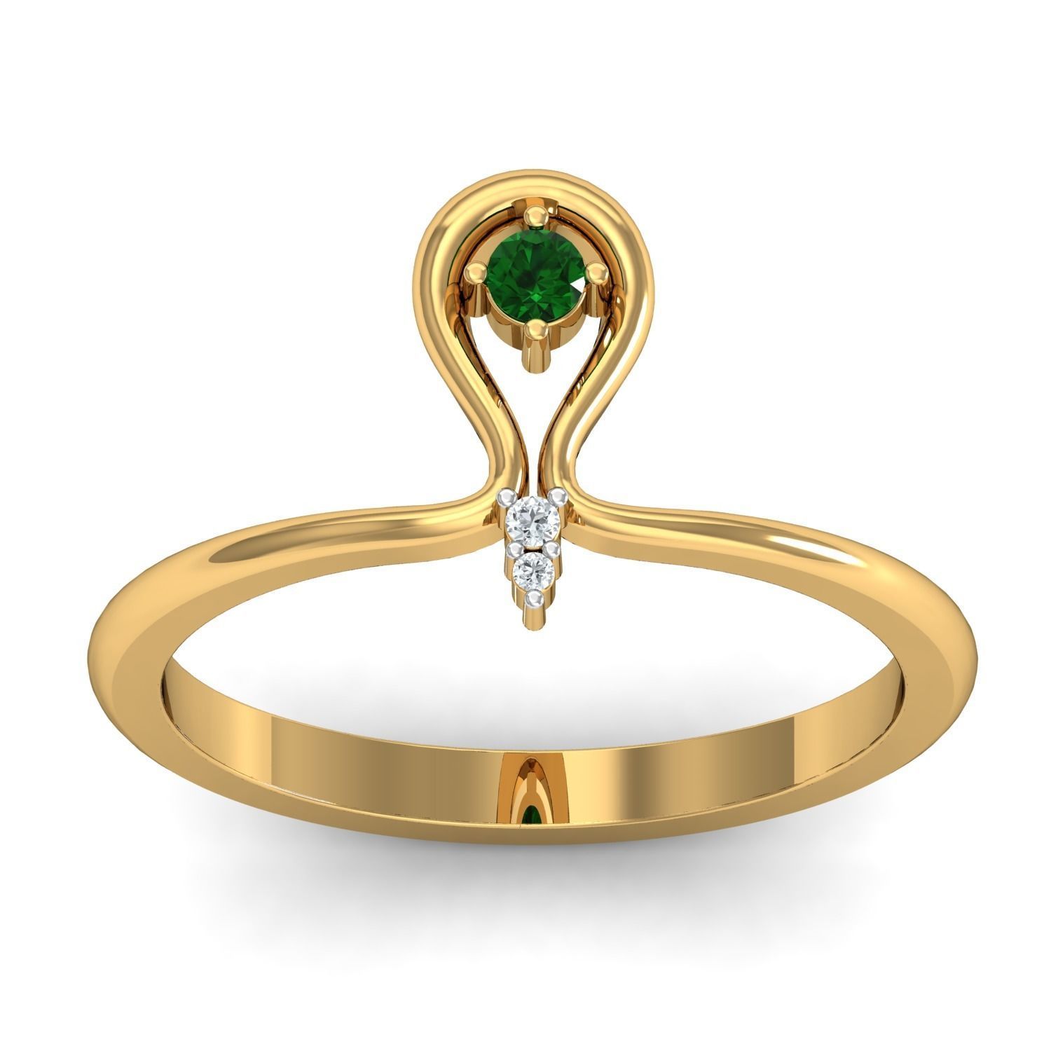 Women Ring Earrings Pendant set 3dm stl 3mf glb render details 3D print model_23