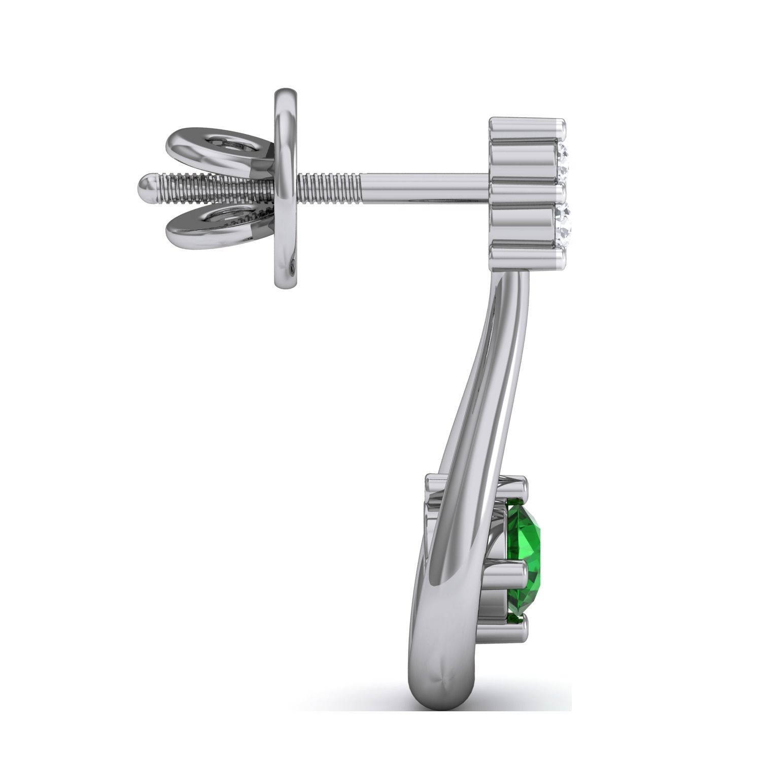 Women Ring Earrings Pendant set 3dm stl 3mf glb render details 3D print model_19