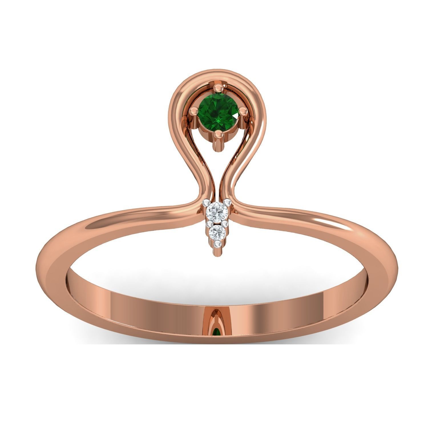 Women Ring Earrings Pendant set 3dm stl 3mf glb render details 3D print model_24